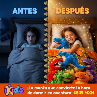 Manta Jurassic World 3D De Algodón